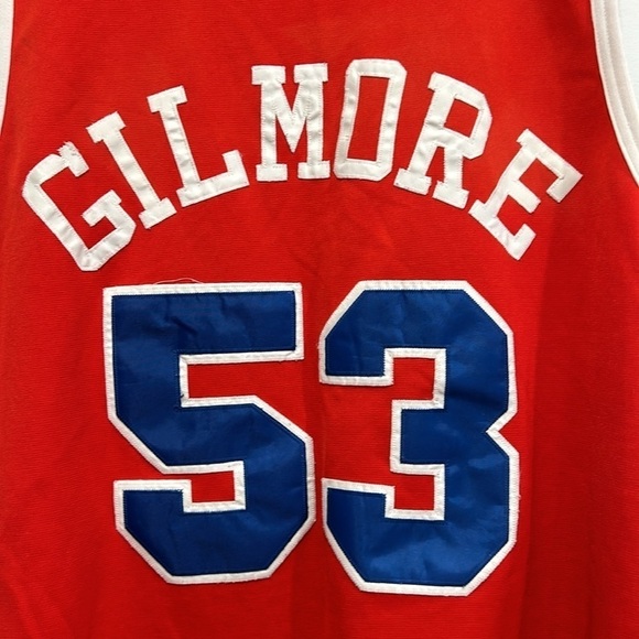MITCHELL NESS THROWBACK NBA ALL-STAR ARTIS GILMORE 1977-78 JERSEY Red blue USA - Picture 5 of 5